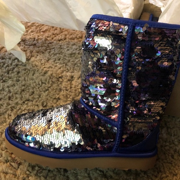 UGG Shoes - Blue Sparkly Uggs